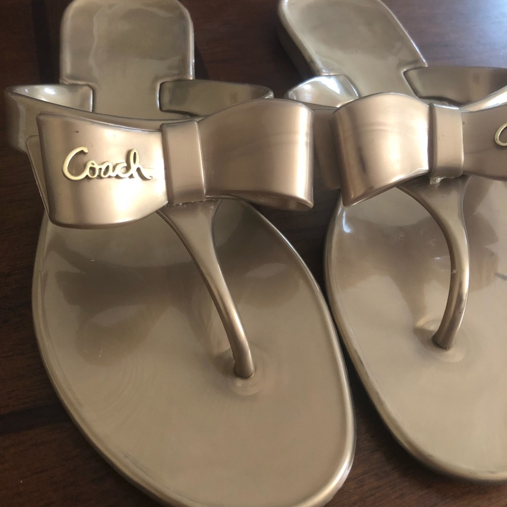 Gold Coach jelly sandal size 7